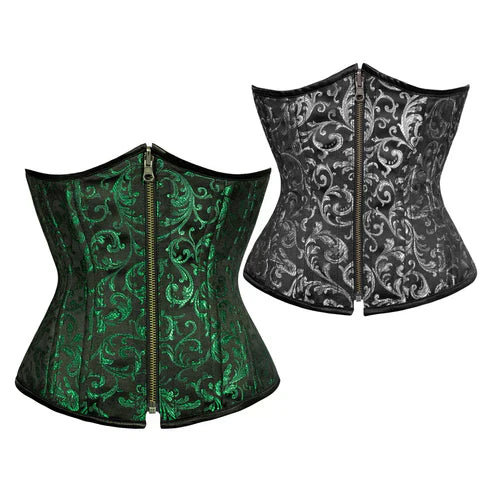 corsets green and black