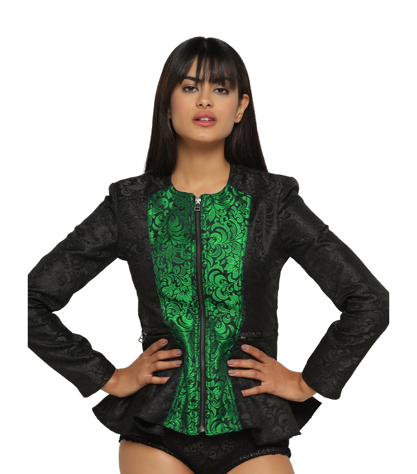Skull Embroidered Ladies Jacket