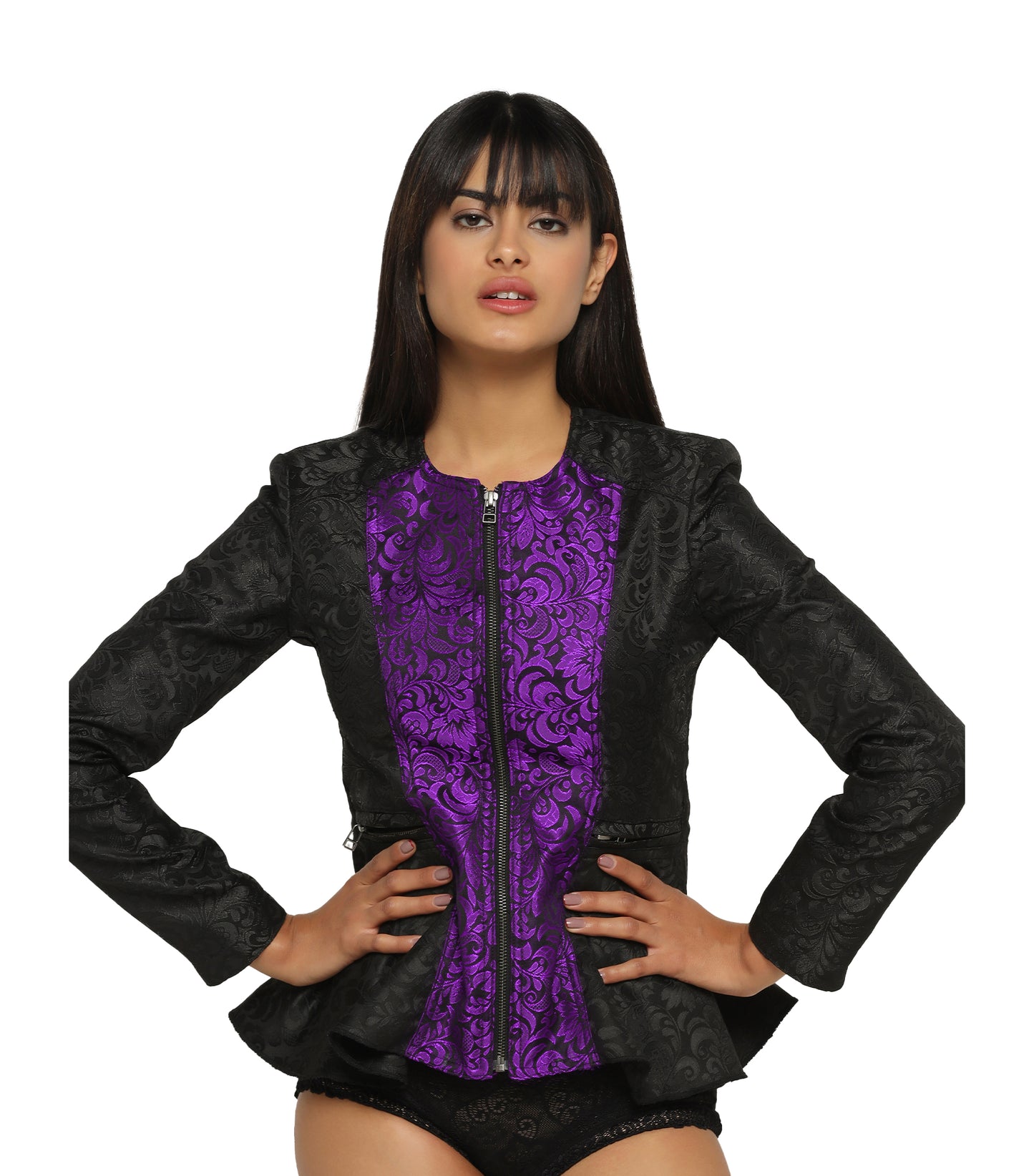 Skull Embroidered Ladies Jacket