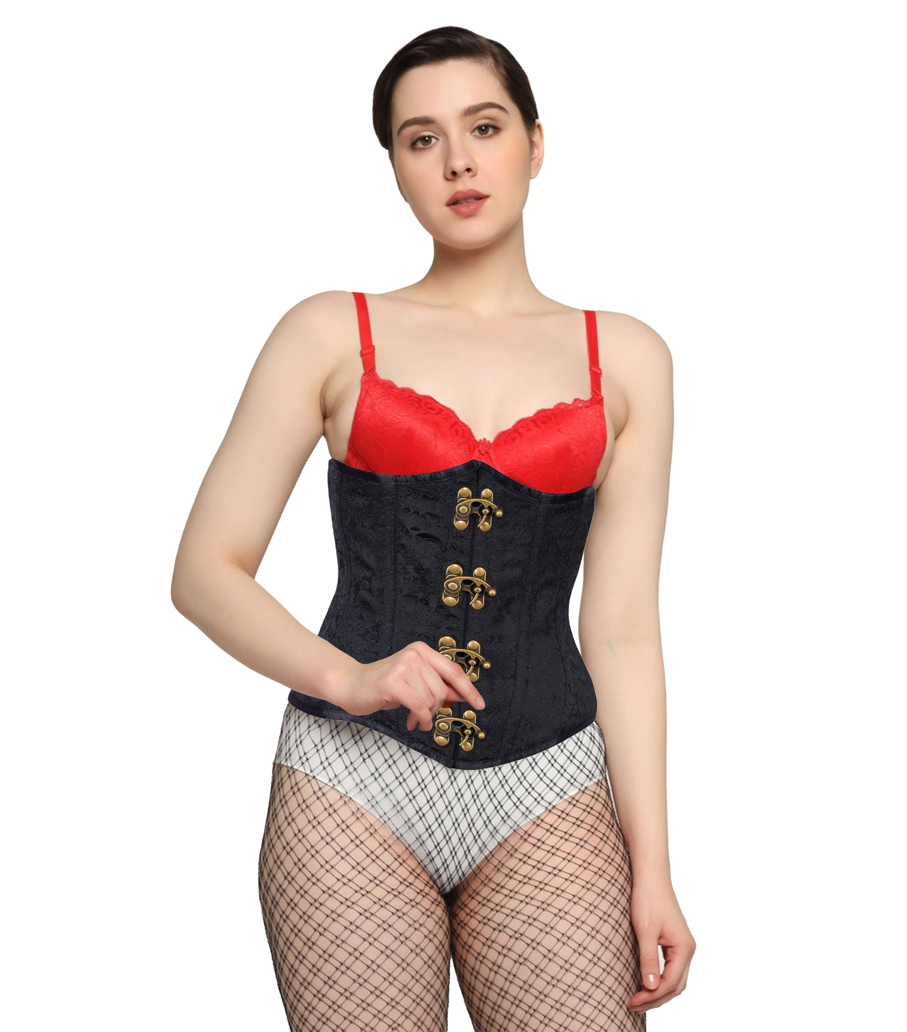 Cyber of Monday 2024 Pirate Costume With Corset Brown Steampunk Under Bust  Corset Steel Boned Corset Long Princess Tiana Corset Under Bust Waist  Cincher Day Prime Deals Today 2024 Tiktok Trend Items 