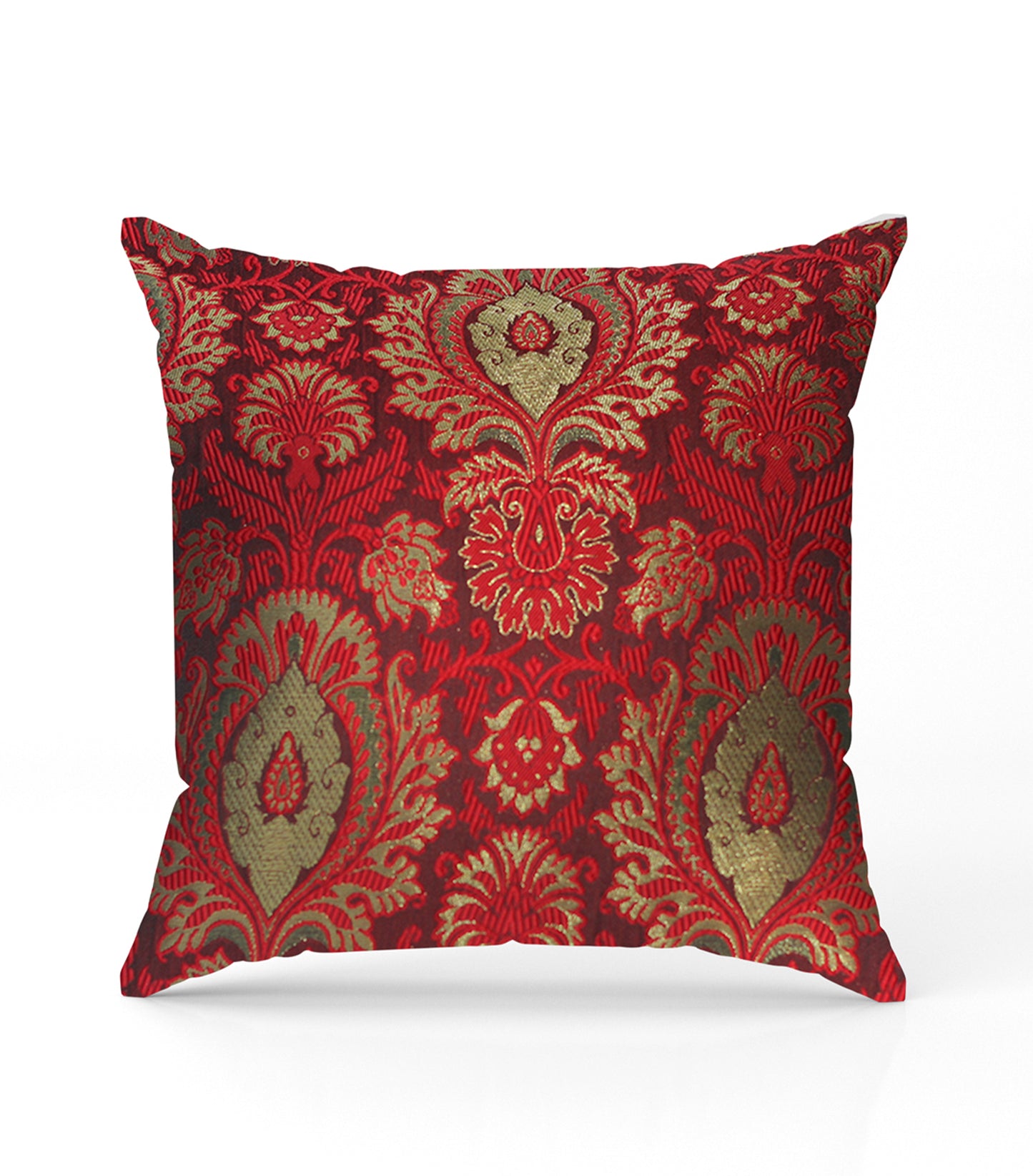 Red Gold Jacquard Cushion Covers