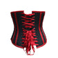 Skeleton Embroidered waist reducing  underbust corset
