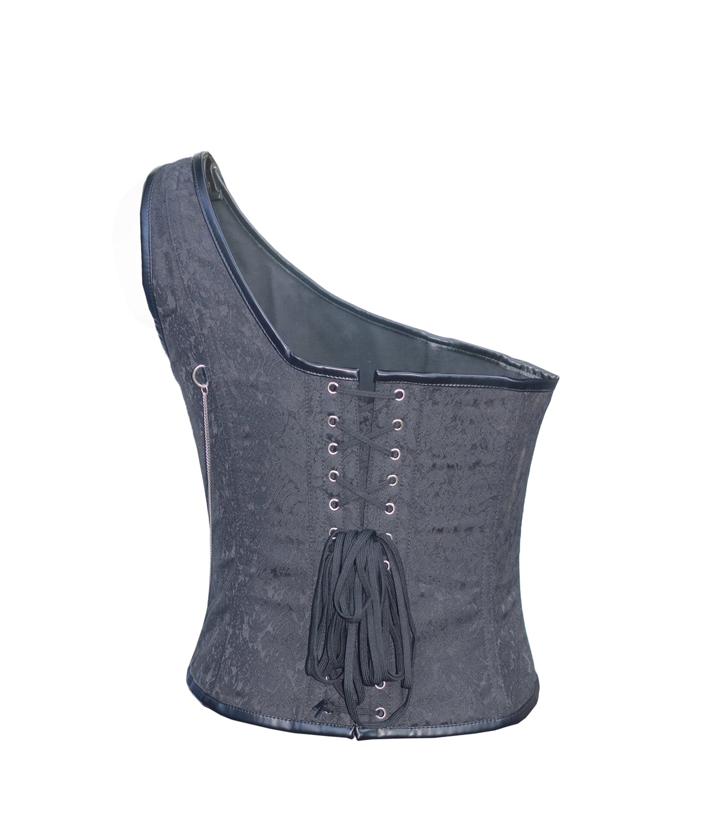 Black brocade man Corset