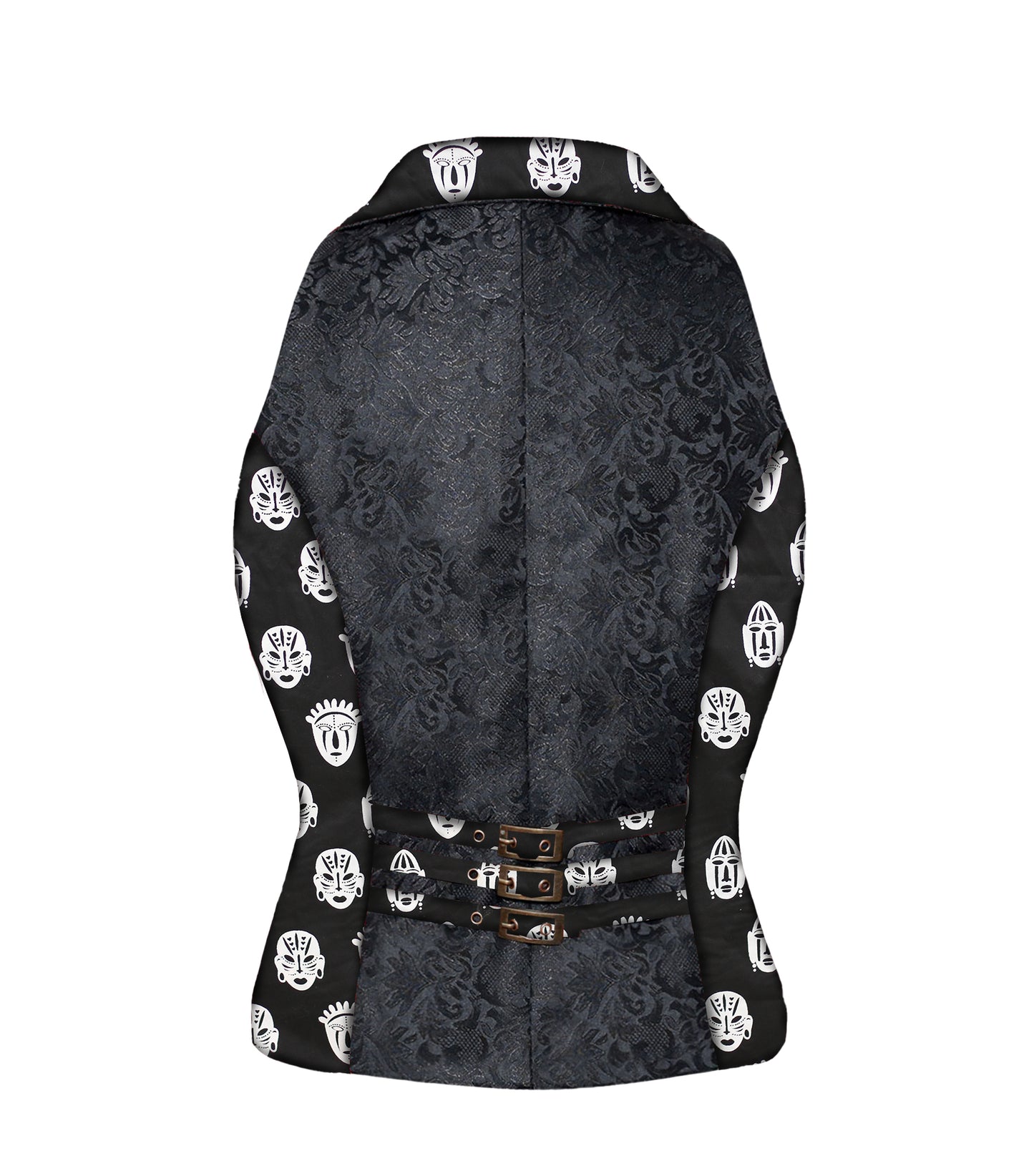 Tribal printed Gothic Ladies Waistcoat