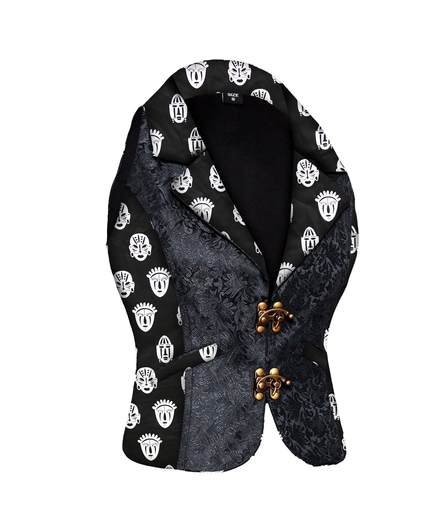 Tribal printed Gothic Ladies Waistcoat