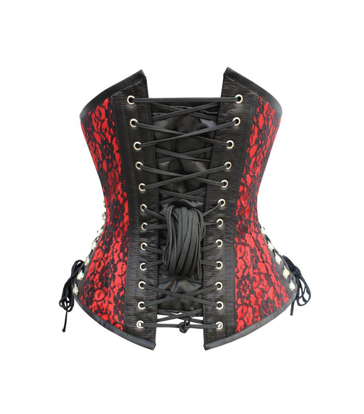 Black/Red Waist Reducing Underbust Corset