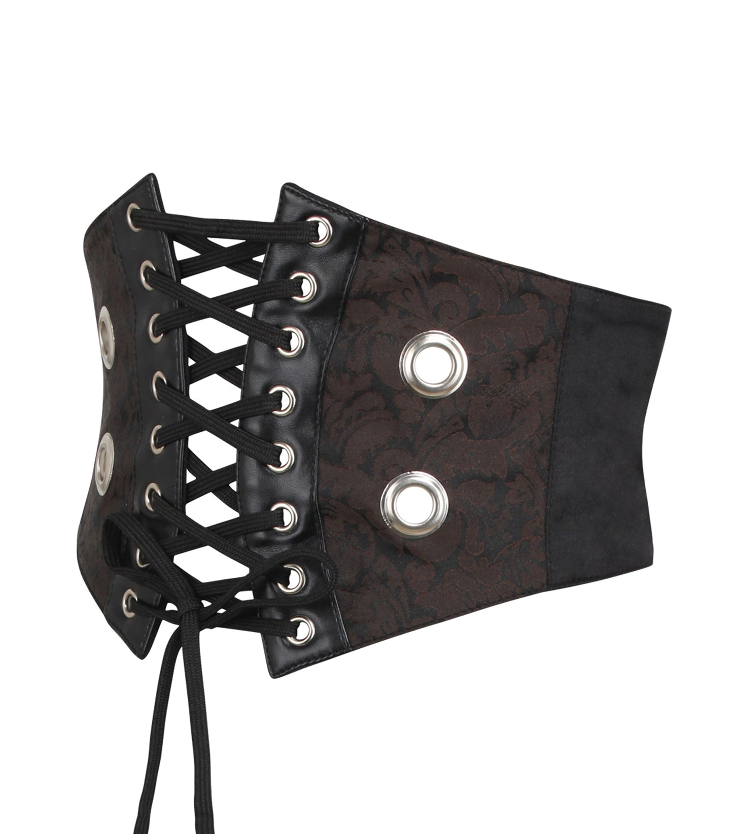 Brown Brocade Corset Belt