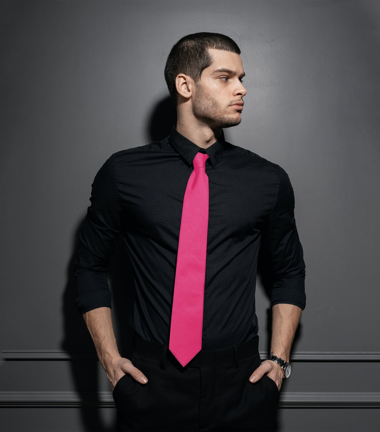 Light Pink Satin tie | high-quality necktie