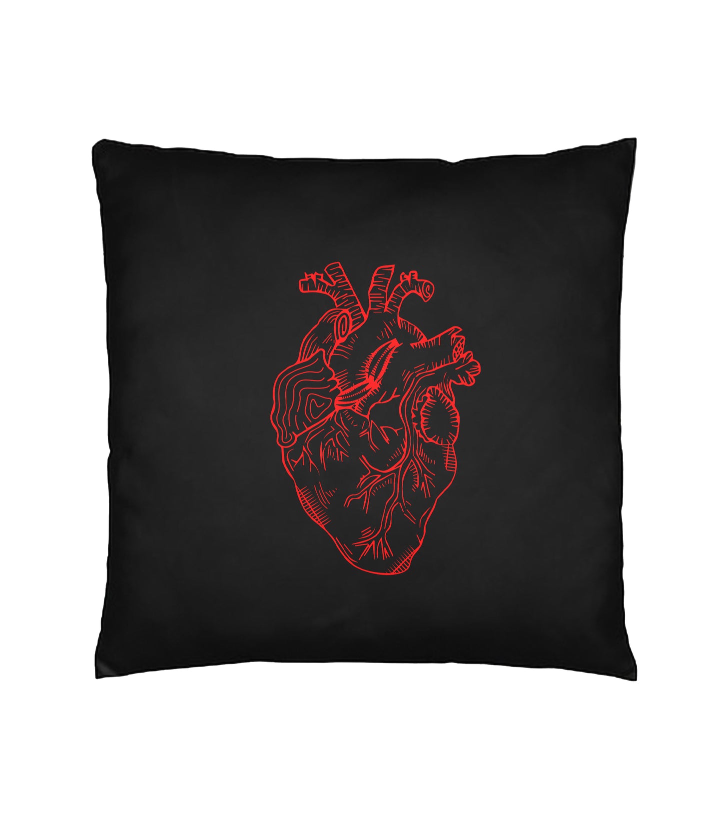 Heart Hand Embroidery Cushion Cover