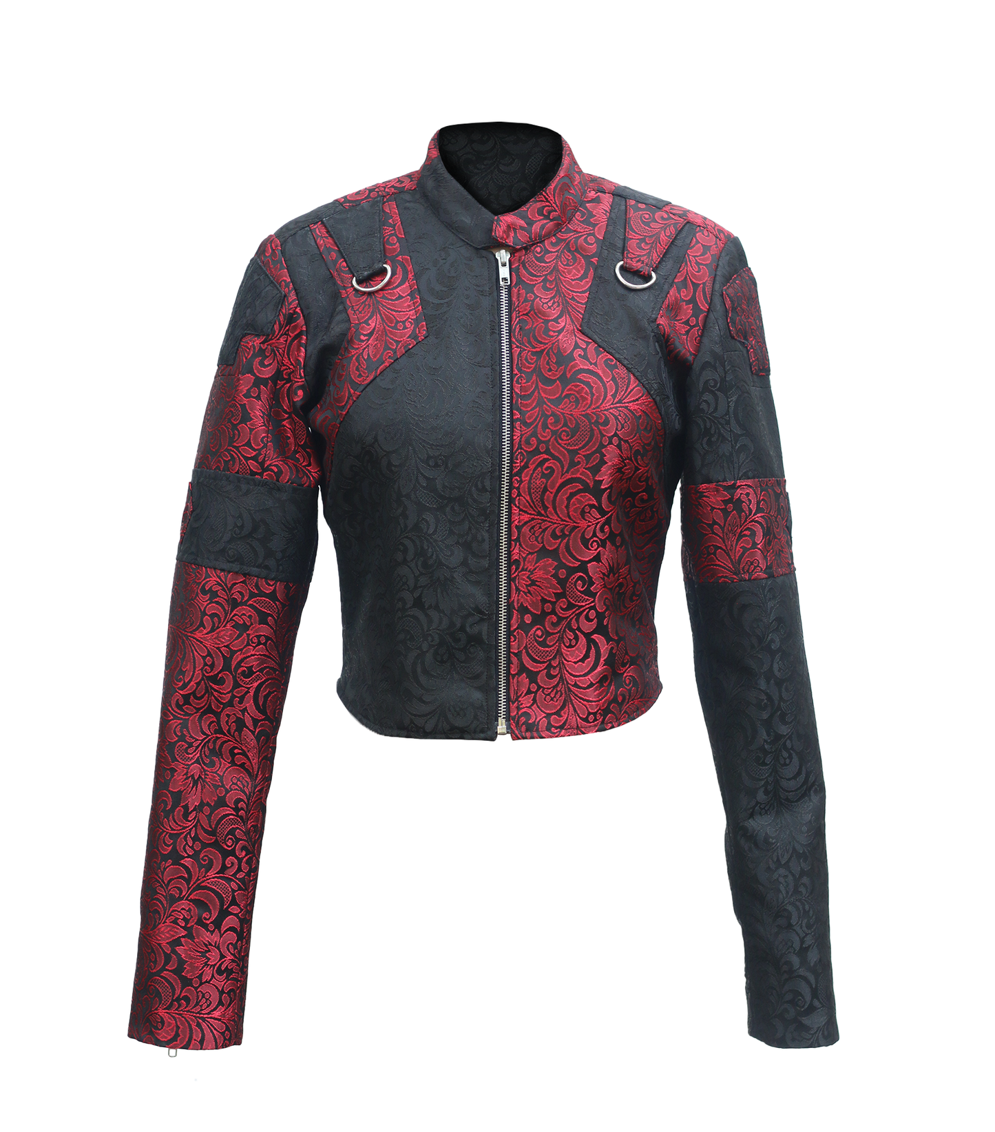Skull Embroidered Brocade Ladies Jacket