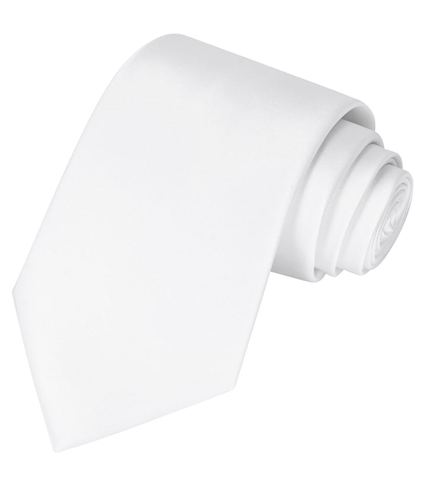 White Satin tie | high-quality necktie