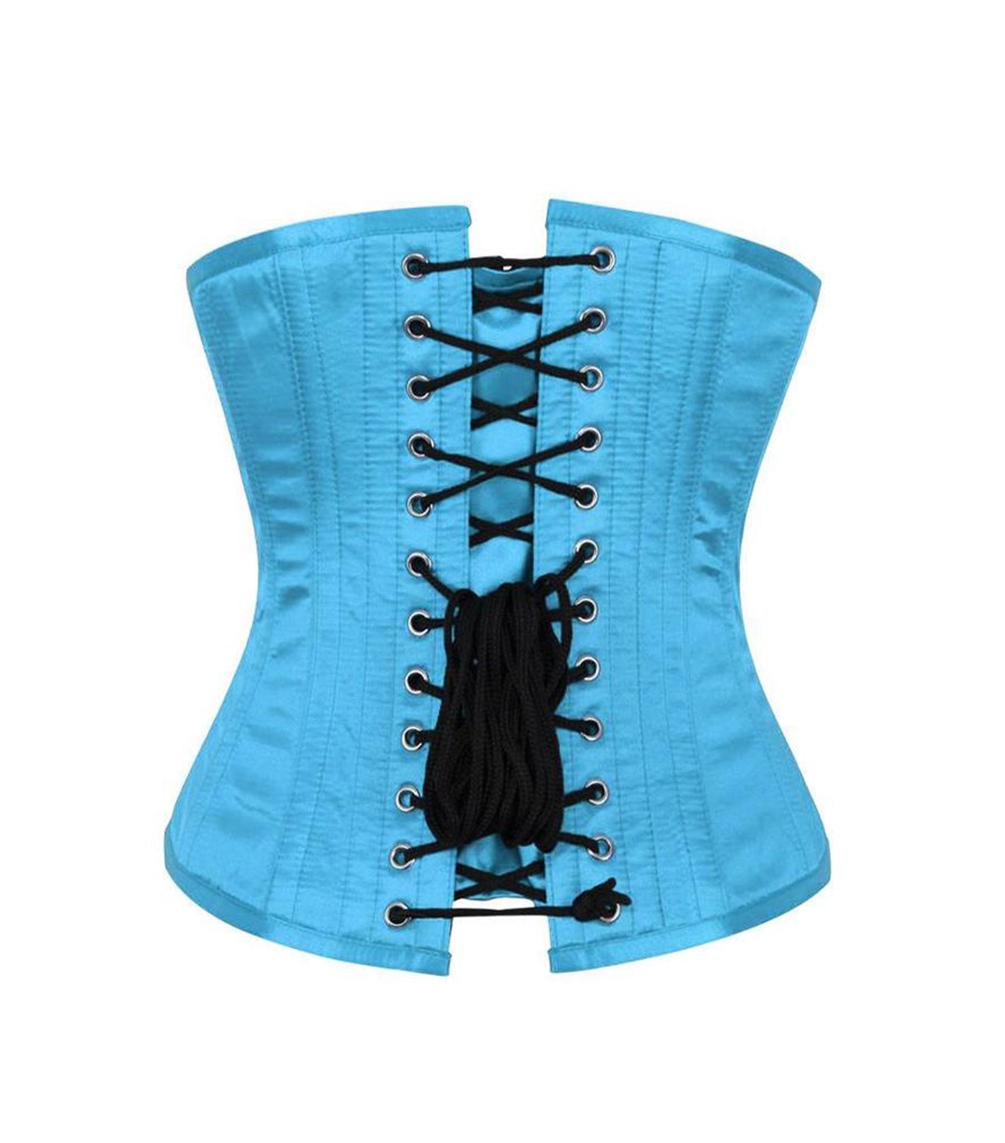 Damask Turquoise Waist Reducing Underbust Corset