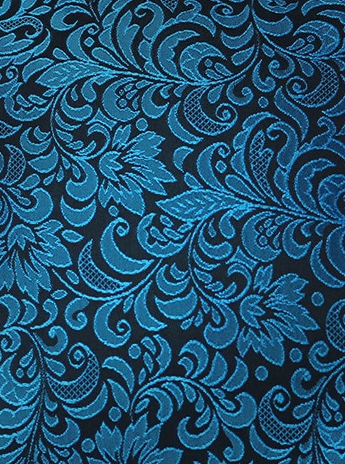 Black Turquoise Vc200 Brocade Cushion Covers
