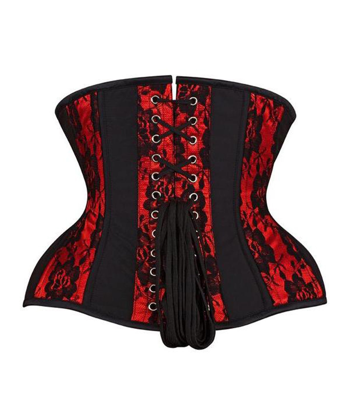 Heidi Red Brocade Authentic Steel Boned Underbust Waist Training Corset