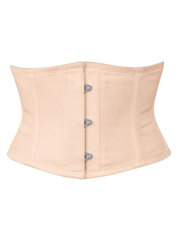 SHORT NUDE COTTON CORSET