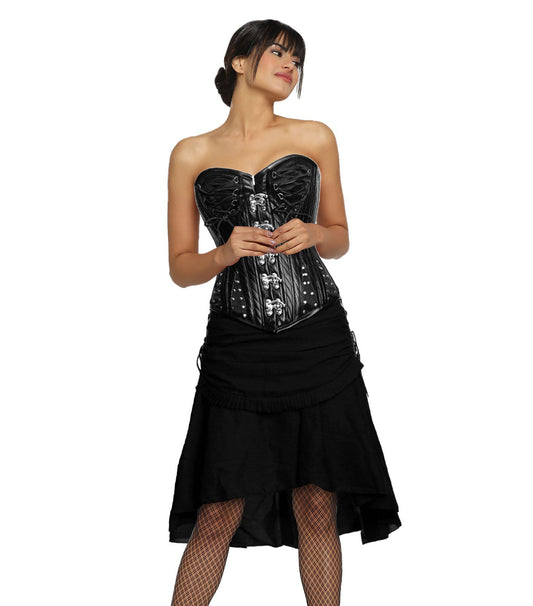 Aphrodite Gotische authentieke stalen beenderwerk overbust-corsetjurk