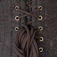 Brown Brocade Overbust Corset