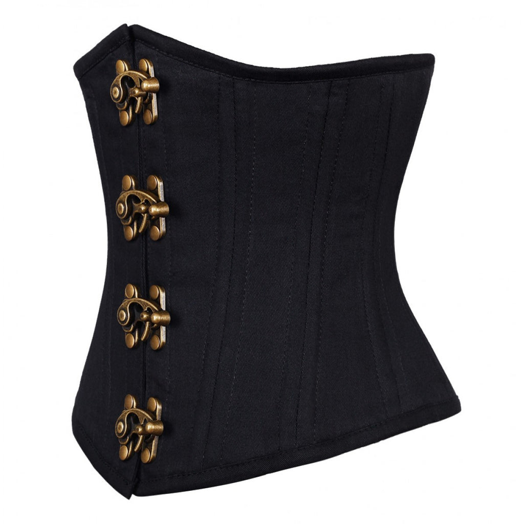 Black Waist Training Underbust Corsets