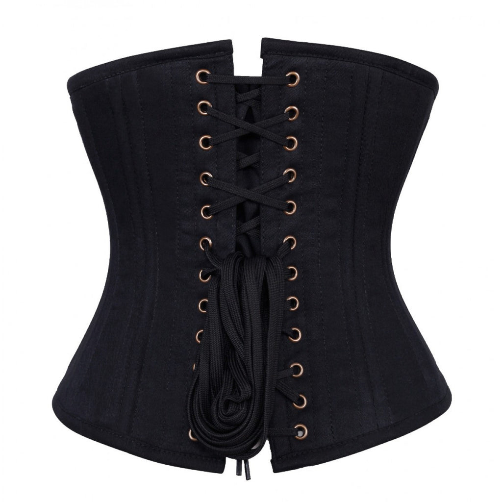 Black Waist Training Underbust Corsets