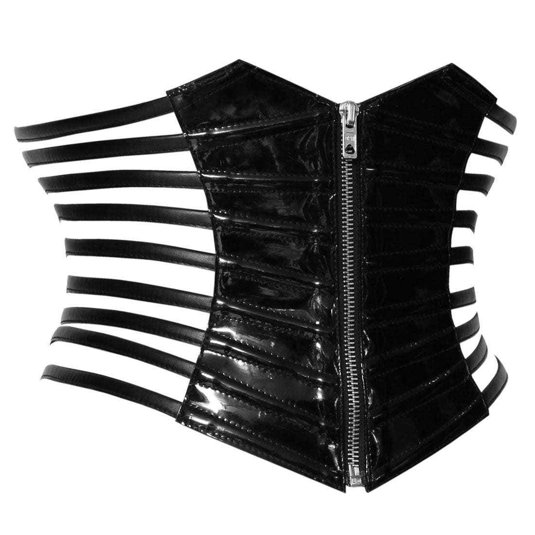 Black Fetish Waist Cincher Fashion Corset Easto Garments