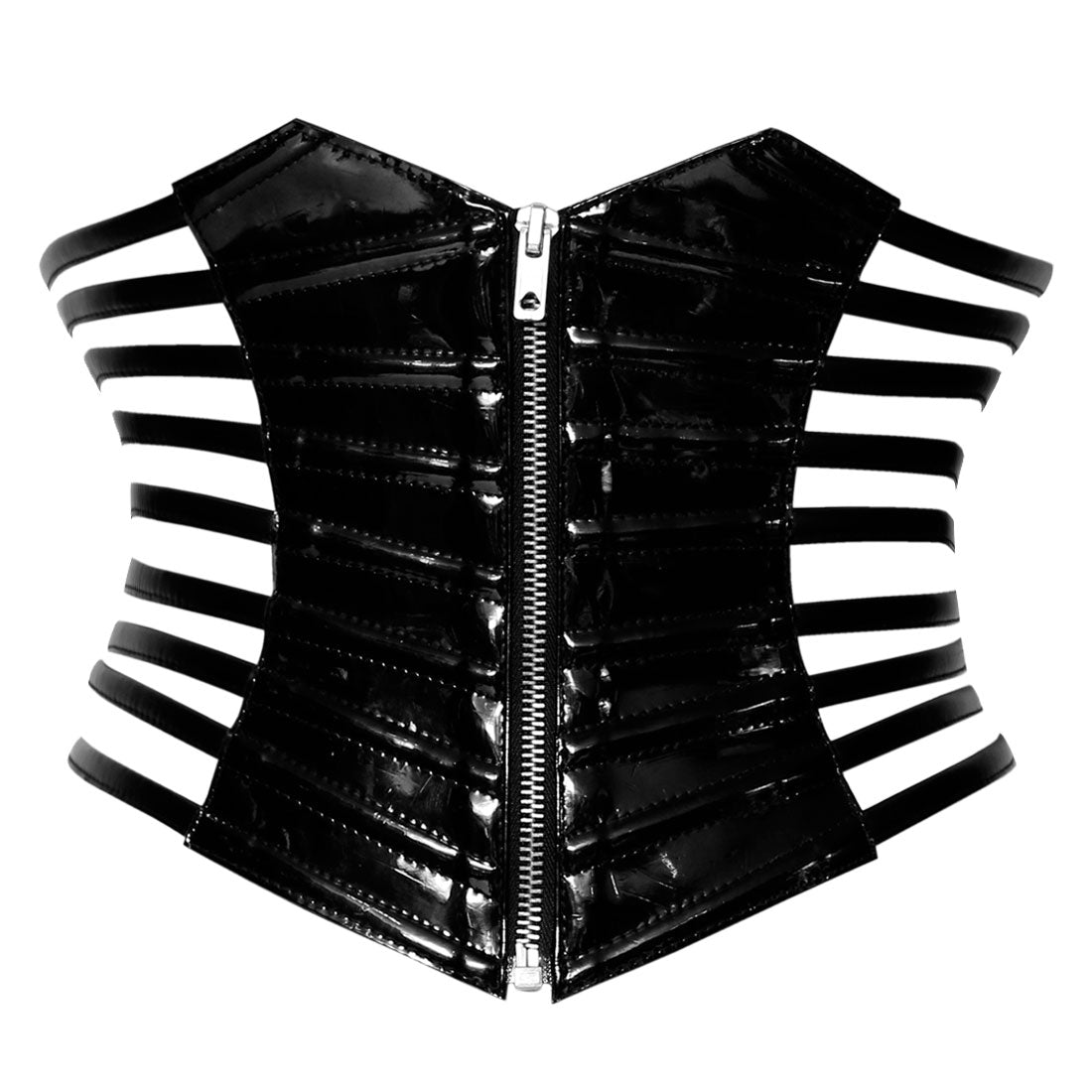 Black Fetish Waist Cincher Fashion Corset Easto Garments