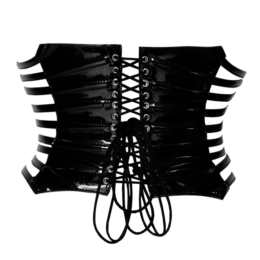 Black Fetish Waist Cincher Fashion Corset Easto Garments