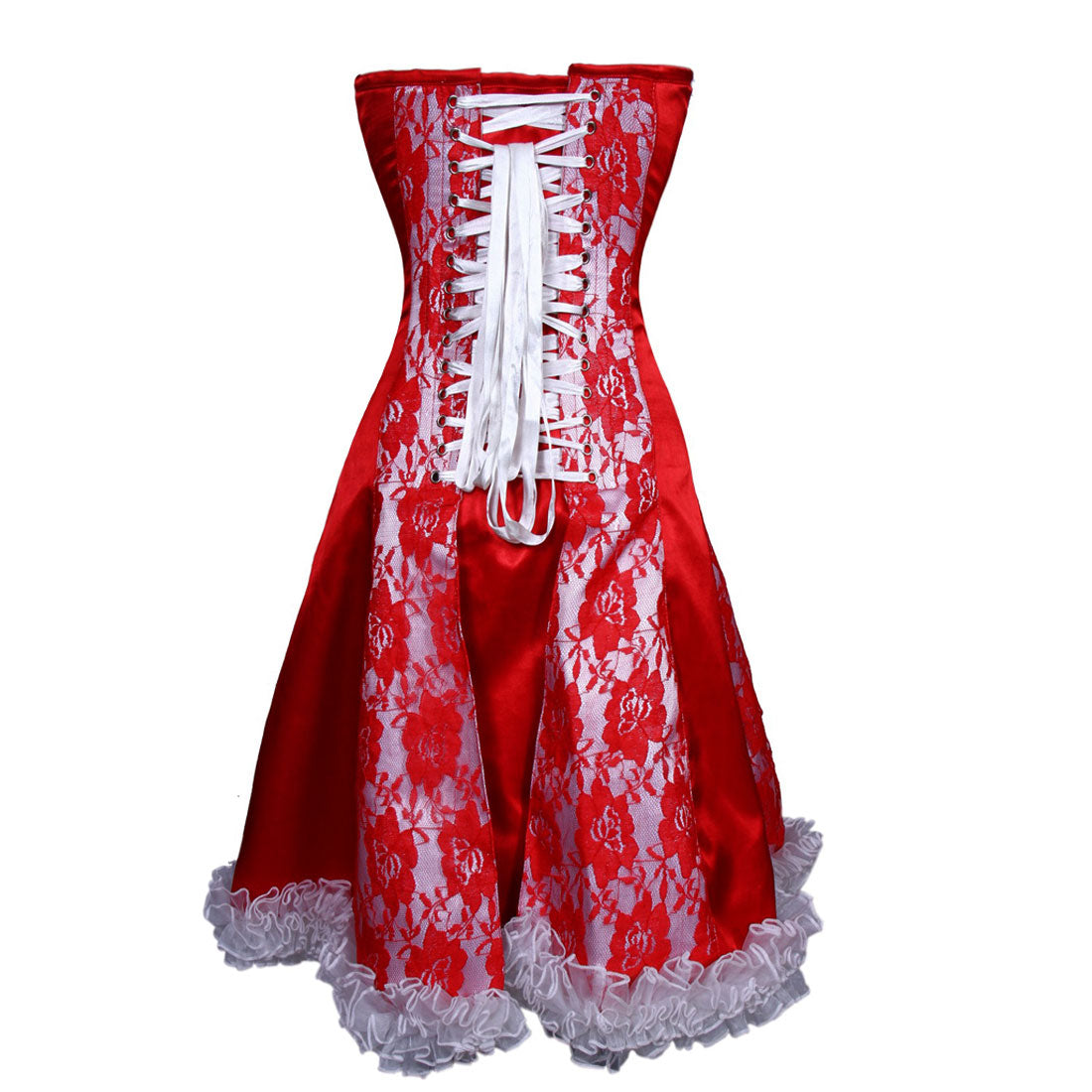Poly Satin Authentic Overbust Corset Dress
