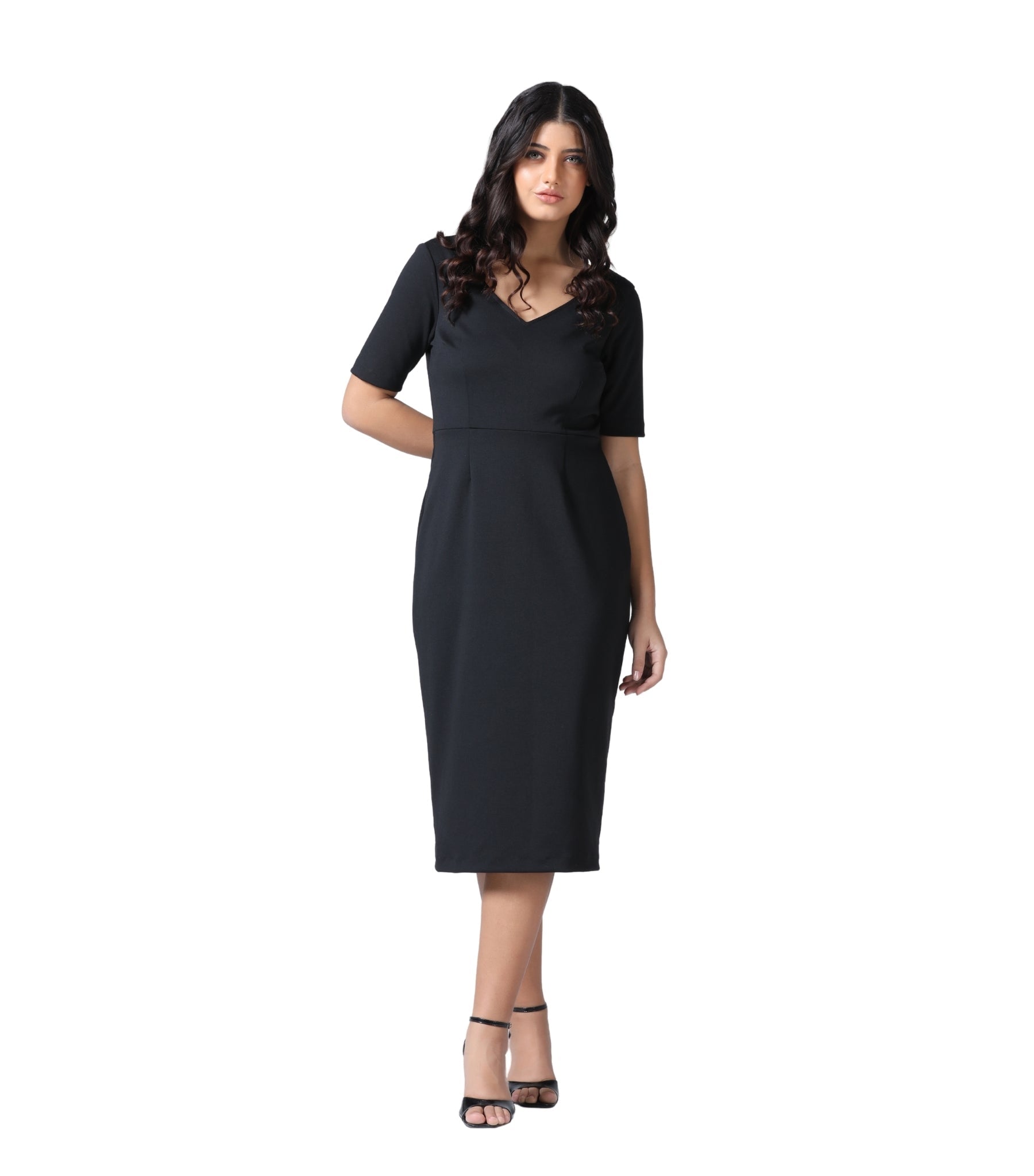 Black scuba Formal Pencil dress Wholesalenext Black scuba Formal Pencil dress Wholesalenext
