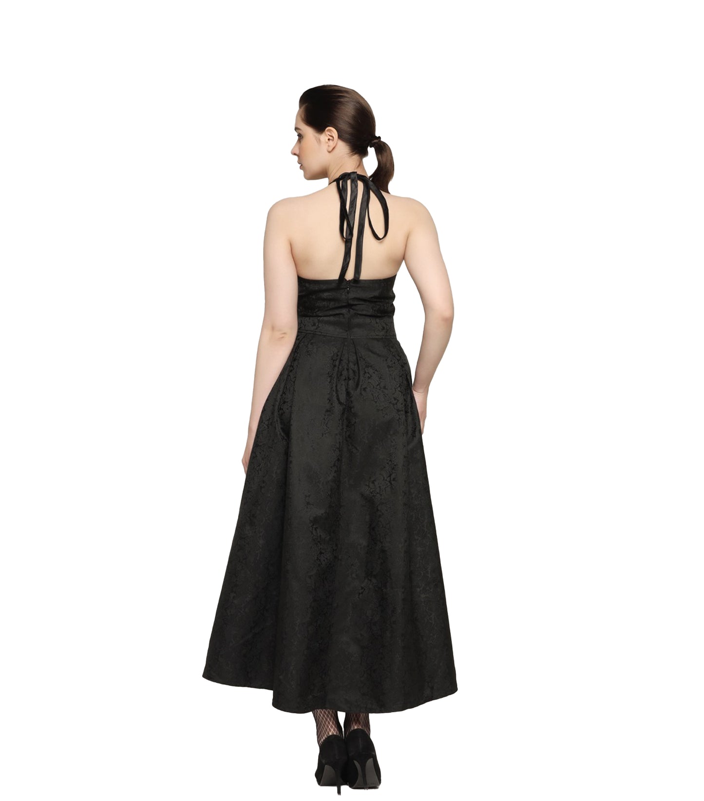 Bite Me Embroidered Ladies Gothic Dress