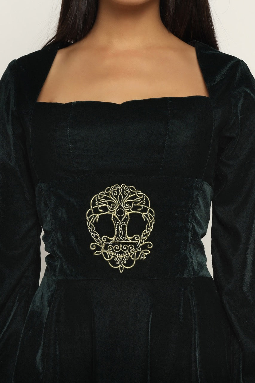 Unbranded Anime Embroidered Ladies Gothic Dress