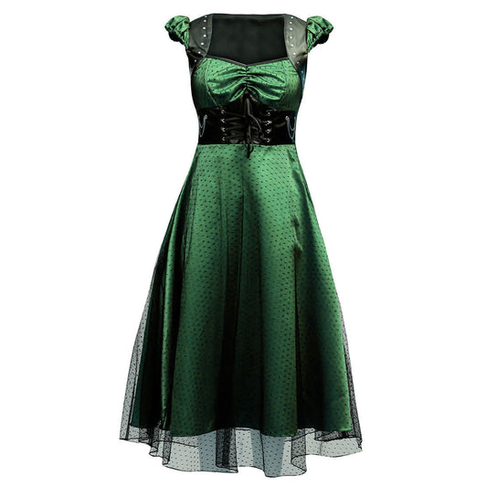 Grazia Green Gothic Dress