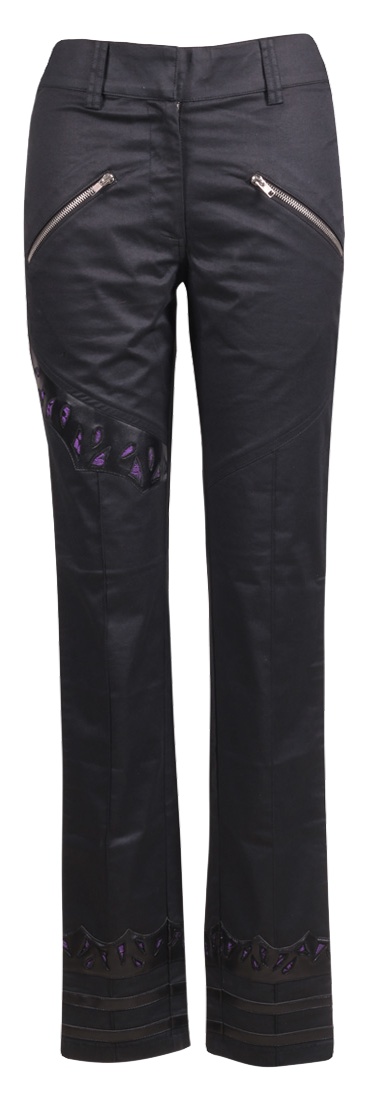 Loreto Black Gothic Straight Pants