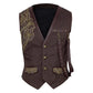 Steampunk Embroidered Men's Waist Coat