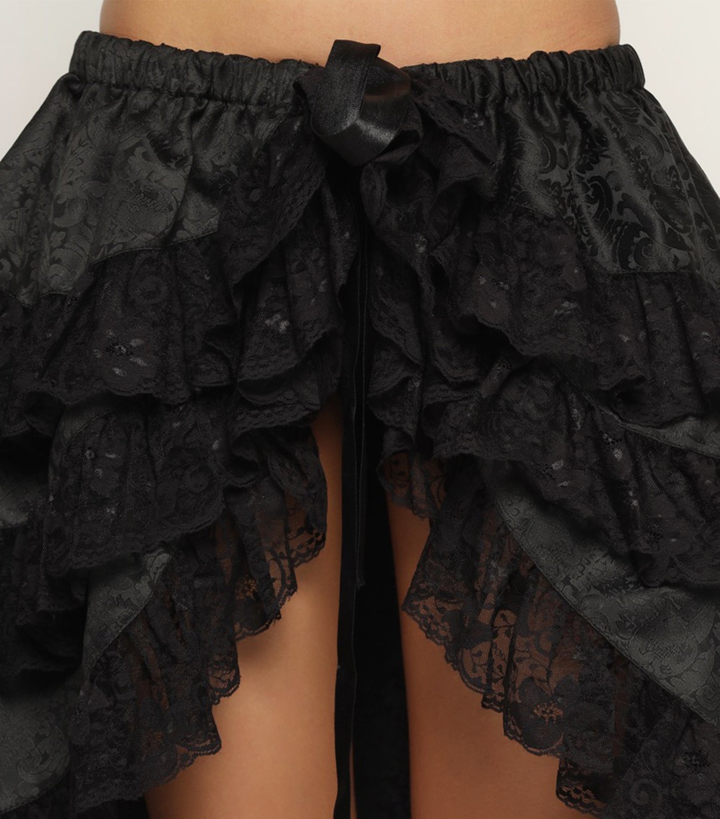 Black Brocade Skirt