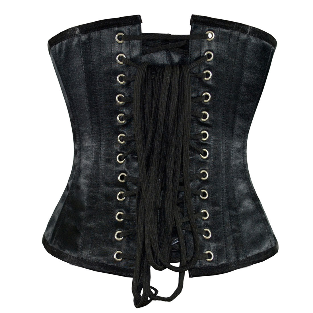 Burning Desire Red Silver Sequined Underbust Corset