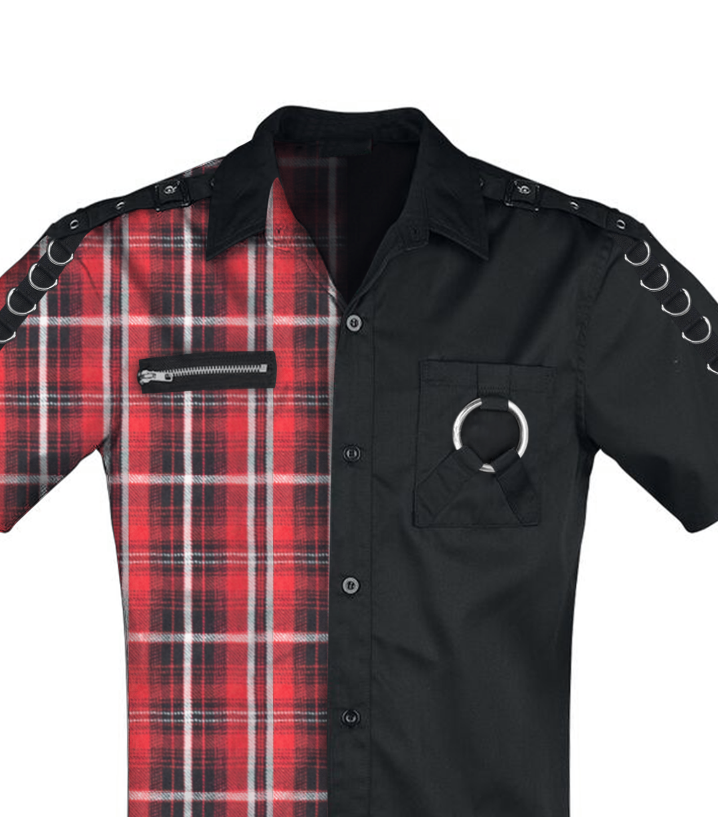 Men's wholesale Short Sleeve Shirt with D Ring Detail Pockets Easto Garments