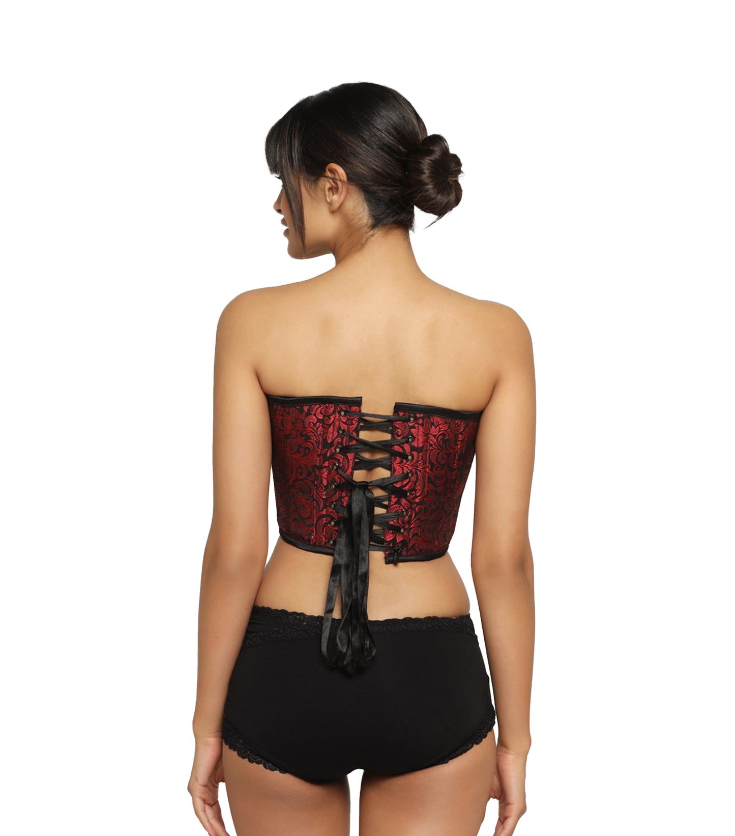 Black Red Corset Top