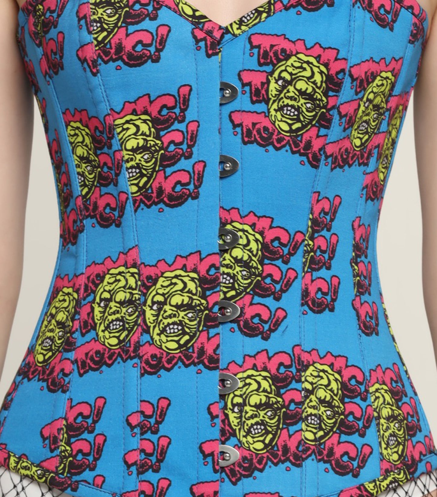 Devil printed waist reducing overbust Corsets
