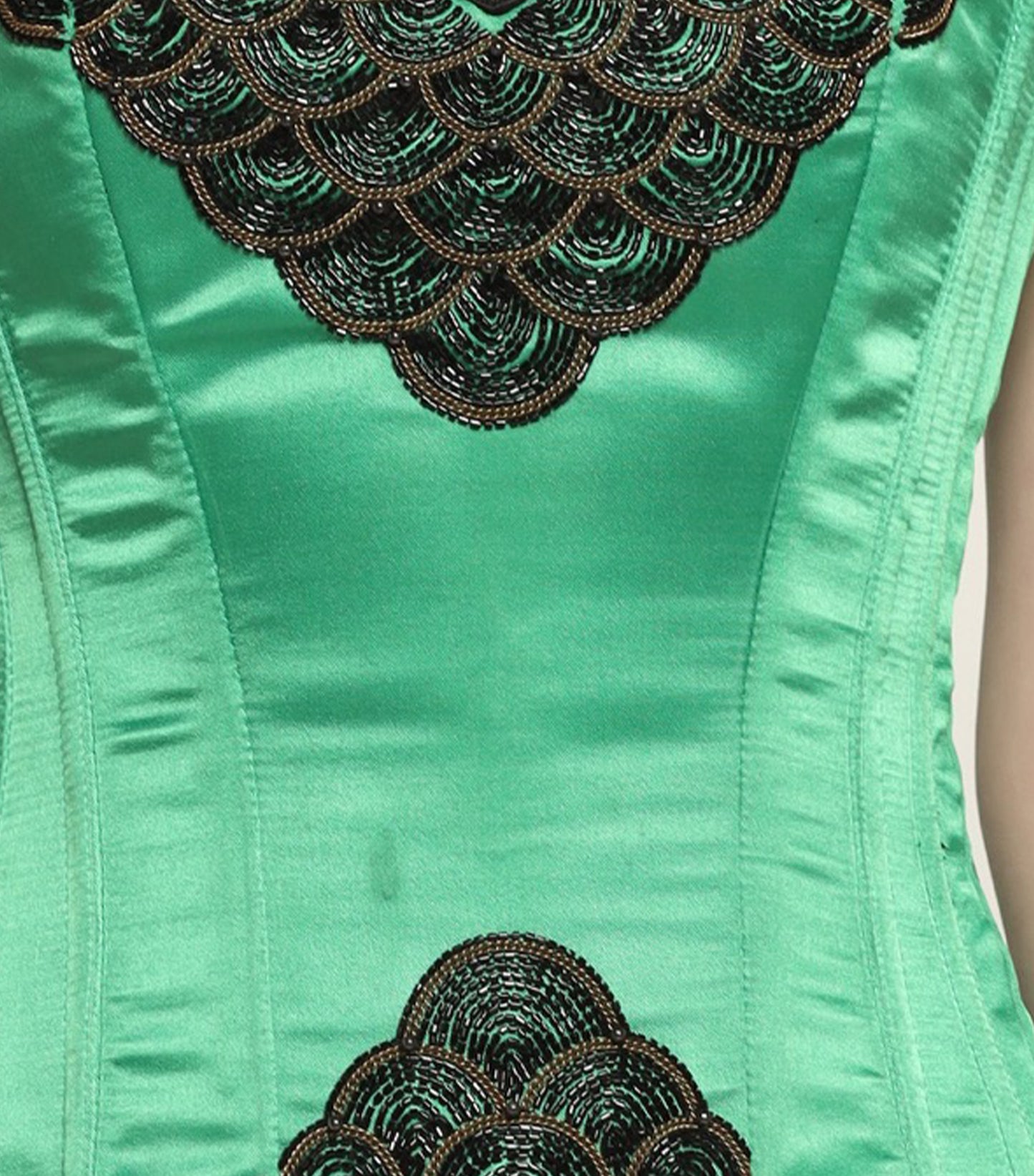 fish Scales Overbust Corset
