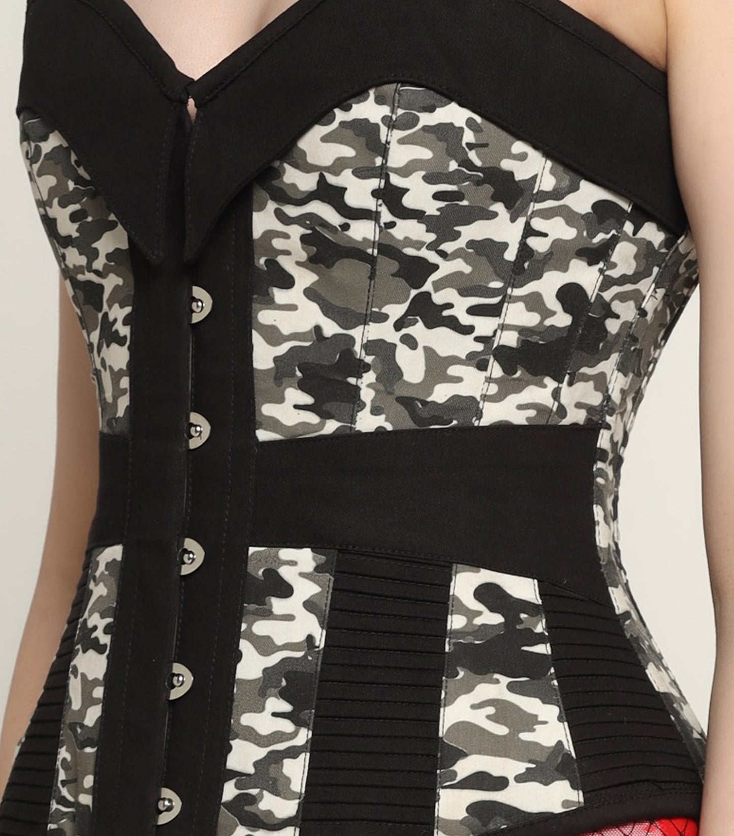 Military Printd waist reducing overbust Corsets