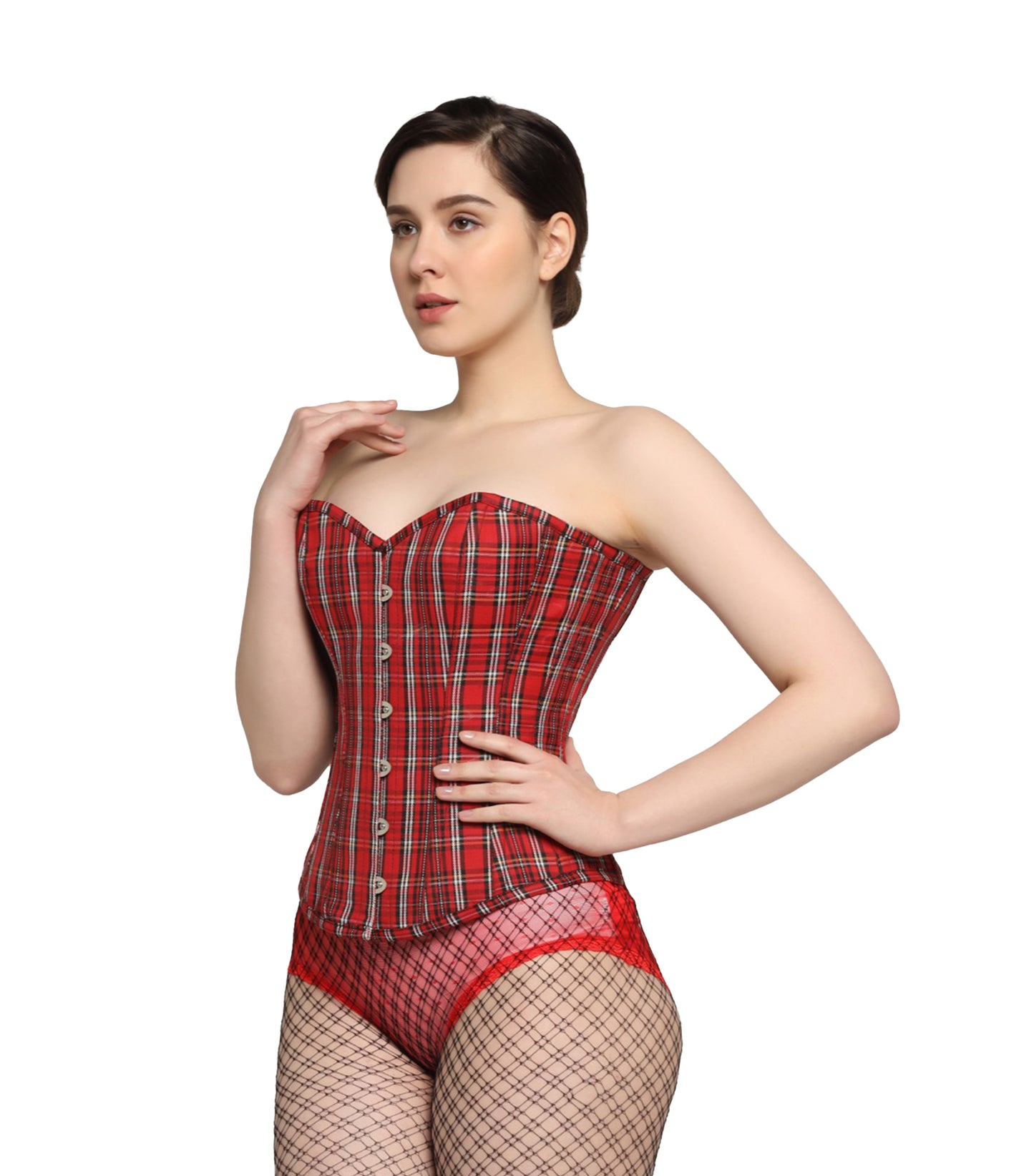 Check waist reducing overbust Corsets