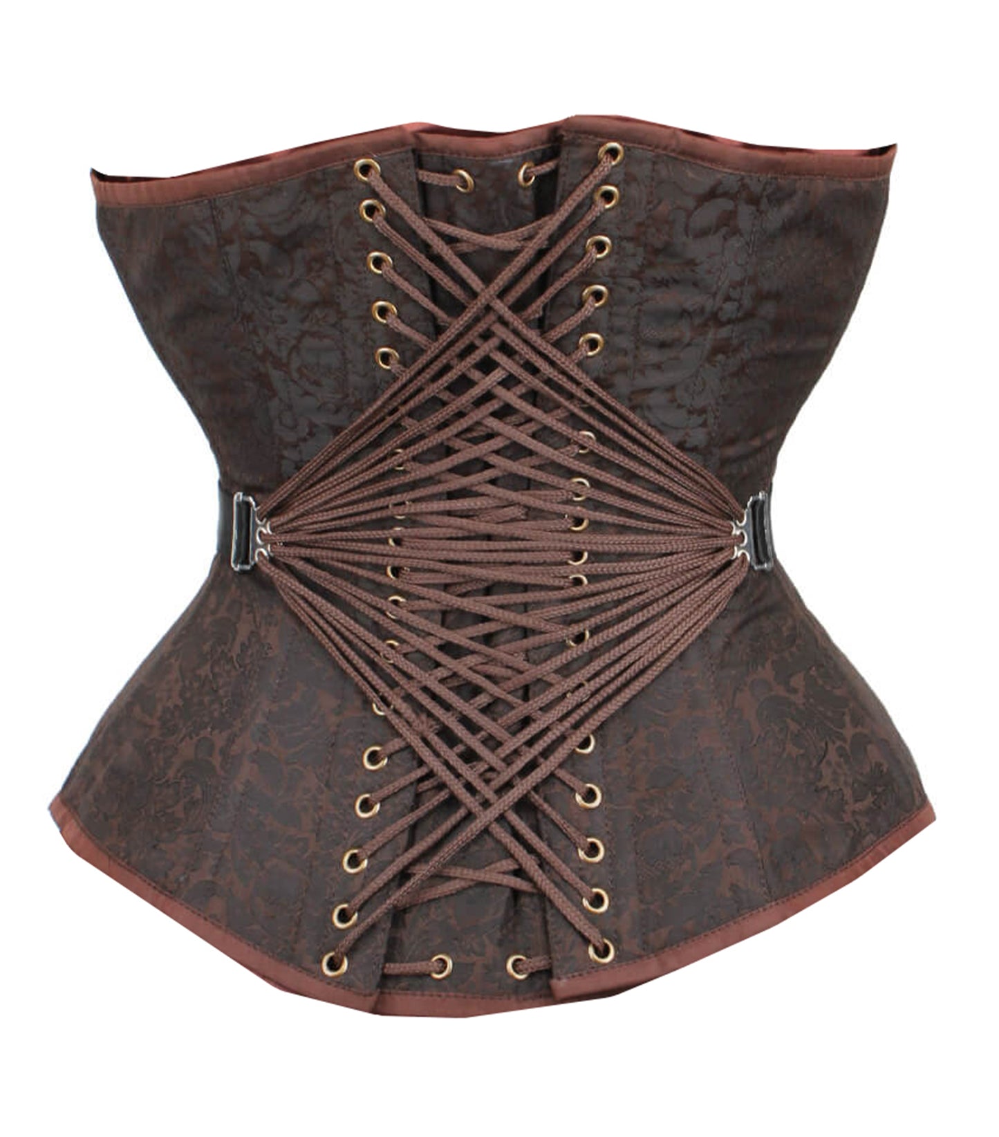 Steampunk Fan Lacing Overbust Corset
