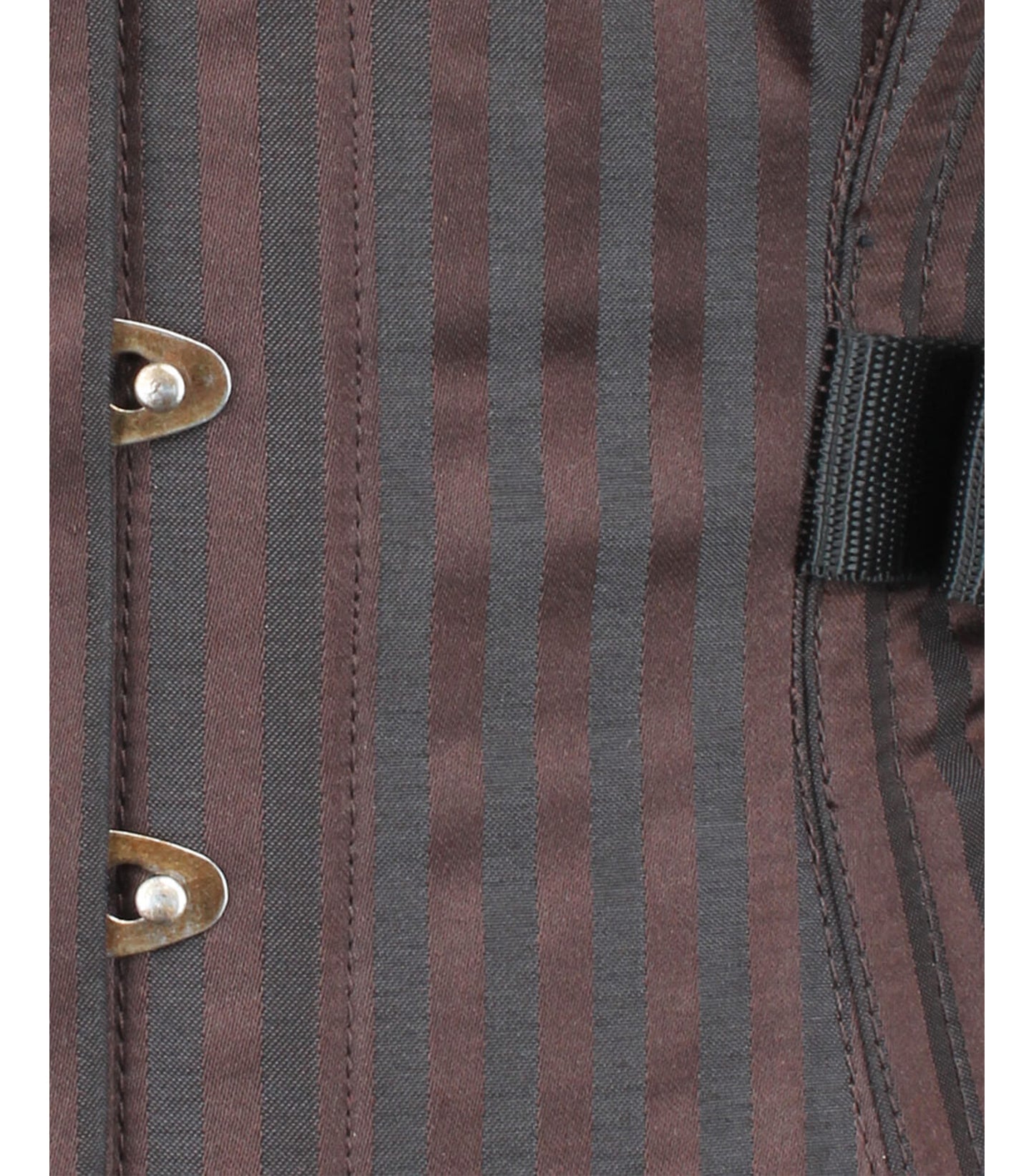 Stripes Steampunk Fan Lacing Overbust Corset