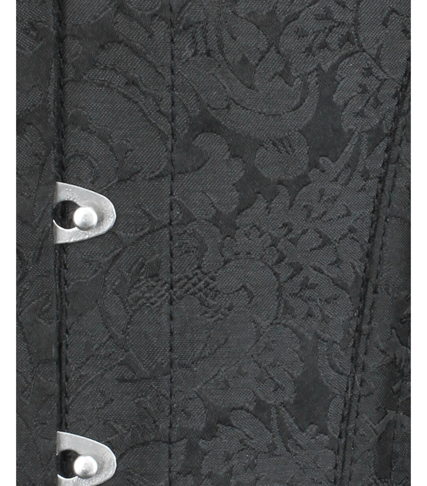 Black Brocade waist reducing overbust Corsets Overbust Corset