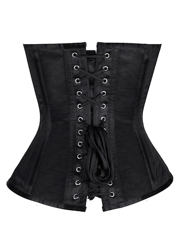 BlackAuthentic Steel Boned Waist Training Overbust Corset