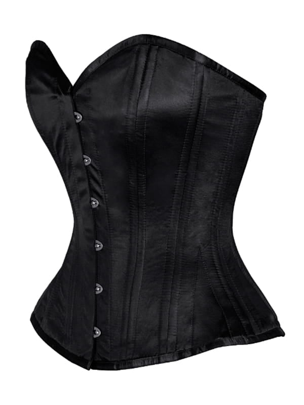 BlackAuthentic Steel Boned Waist Training Overbust Corset