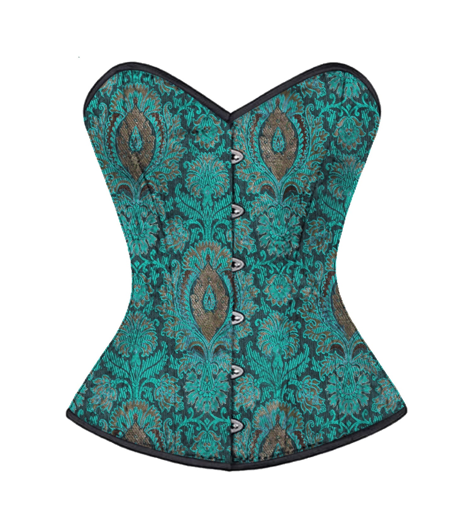 Gothic Authentic Steel Boned Waist Training Overbust Corset Easto Garments