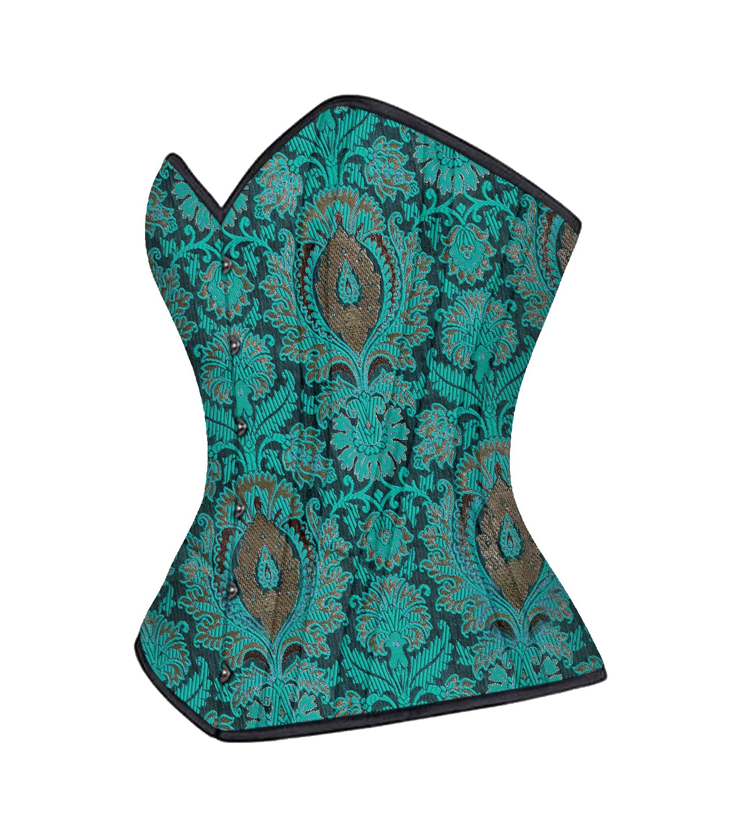 Gothic Authentic Steel Boned Waist Training Overbust Corset Easto Garments