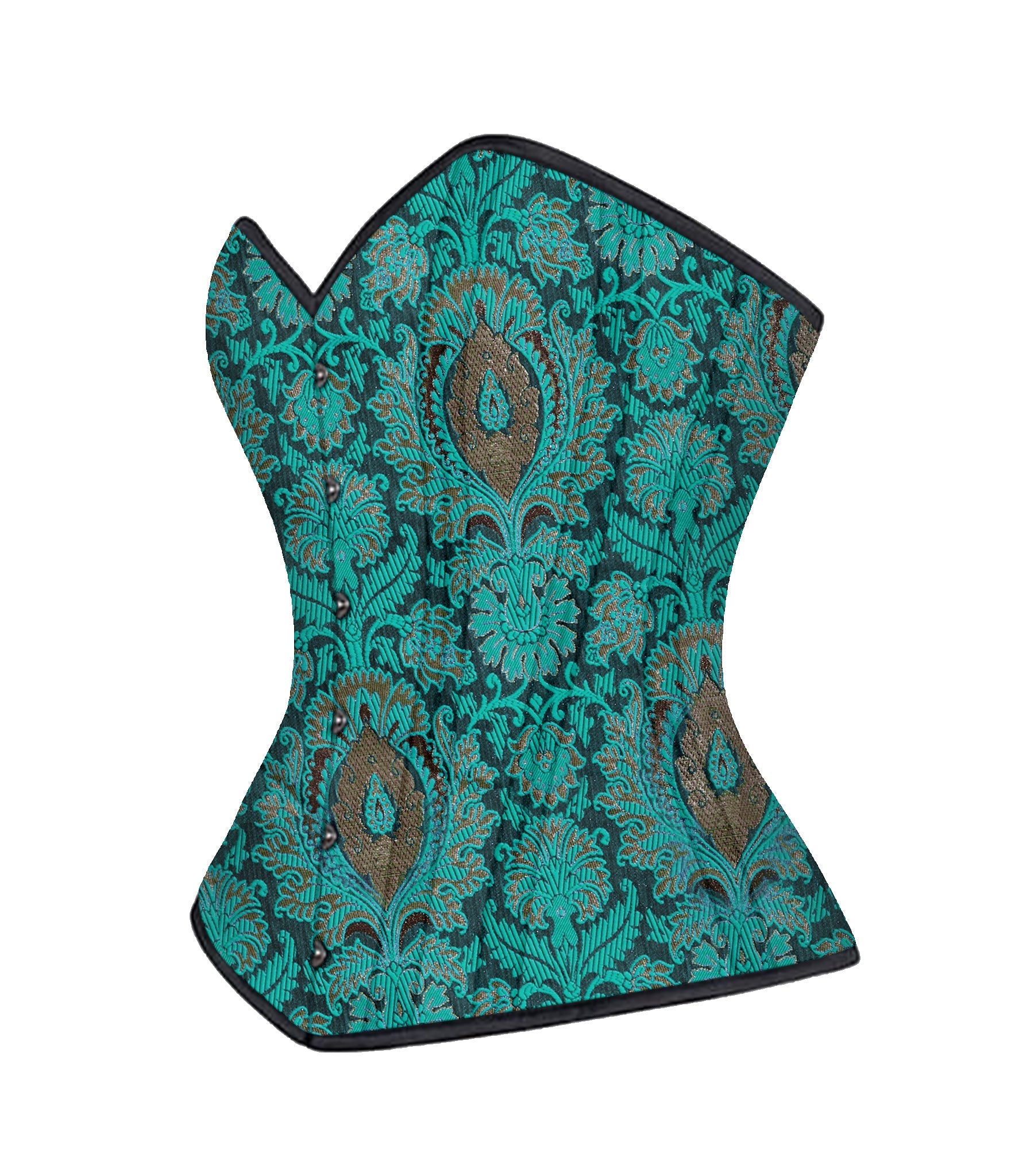Gothic Authentic Steel Boned Waist Training Overbust Corset Easto Garments