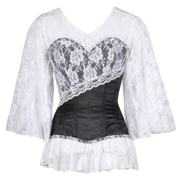 White/ Black Corset Mini Dress – Wholesalenext